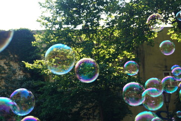 soap bubbles