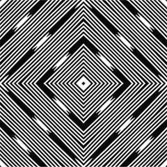 Abstract geometric seamless pattern.  Black and white vector background. black mandala.