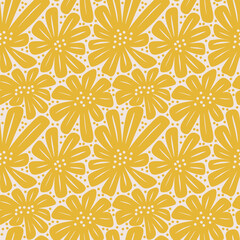 hand drawn scribble doodle elements seamless pattern