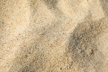 Closeup view of beach sand as background