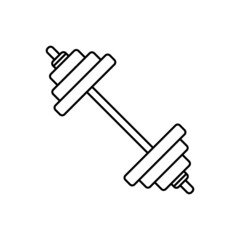 Dumbbell icon, Gym equipment vector.