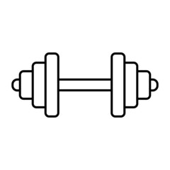 Dumbbell icon, Gym equipment vector.