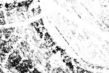Grunge black and white vector texture. Monochrome dirty background. Abstract worn surface