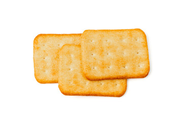 Crackers or biscuits. Cookies isolated