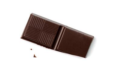 Broken Chocolate Bar Isolated