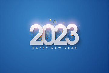 happy new year 2023 background - obrazy, fototapety, plakaty