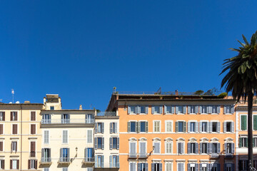Fototapeta na wymiar Piazza di Spagna in Rome. Building and Architecture.
