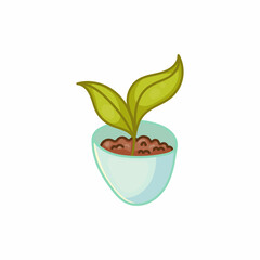 Cartoon style botanical flower vector illustration for gift card, invitation, wedding menu. Floral illustration isolated on white background. 