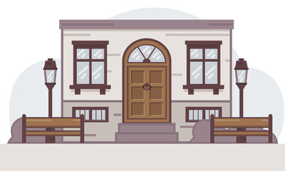 Vector Illustration of house. Cartoon house icon