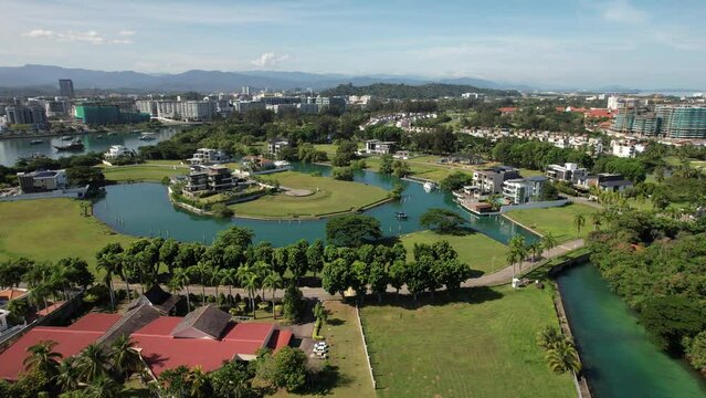 Kota Kinabalu, Sabah Malaysia &ndash; June 15, 2022: The Sutera Harbour, Resorts and Marina Bay