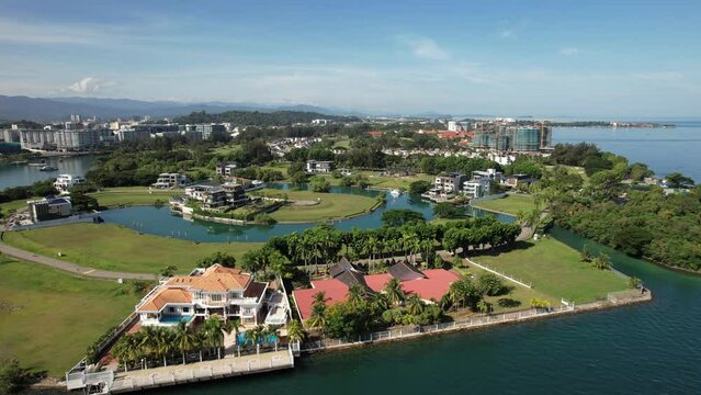 Kota Kinabalu, Sabah Malaysia &ndash; June 15, 2022: The Sutera Harbour, Resorts and Marina Bay