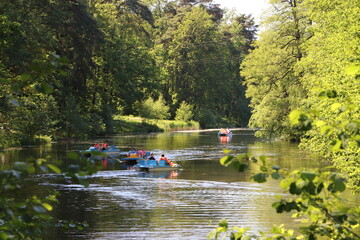 Rowery wodne na rzece Bzura-Czerniec w województwie łódzkim, Park Krajobrazowy Wzniesień Łódzkich
