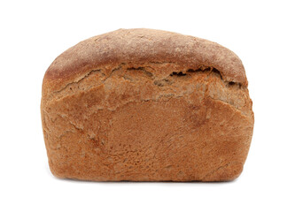 Fresh loaf of bread isolated on white background.
