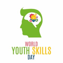 silhouette of human head with light bulb. creative and innovative