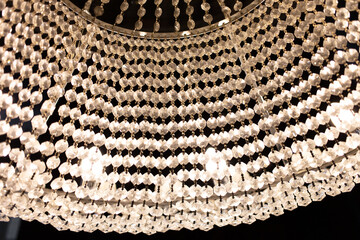 Decorative chandelier on the ceiling