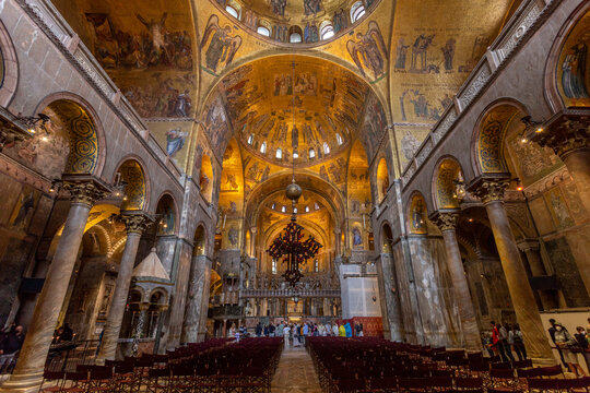 Ceiling mosaics of the St Mark's Basilica in Venice