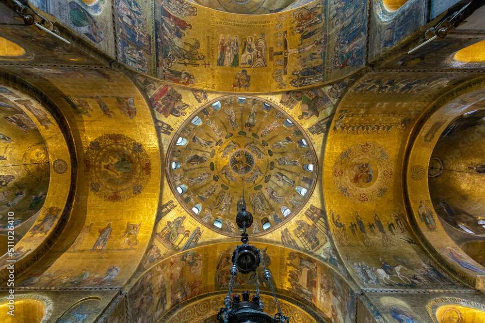 Wall mural Ceiling mosaics of the St Mark's Basilica in Venice