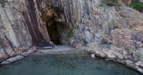 Sea cave in Hong Kong Geopark