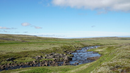 Fototapeta na wymiar Fluss in Iceland