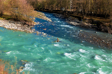 The confluence of rivers of different colors