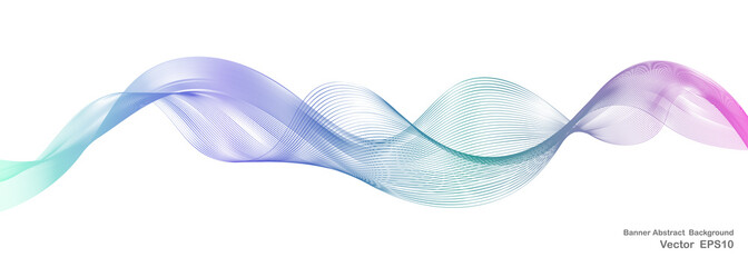 abstract smoke line background for banner design