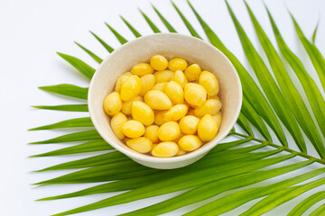 Ginkgo nut in syrup, Asian dessert