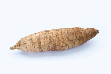 Cassava on a white background.