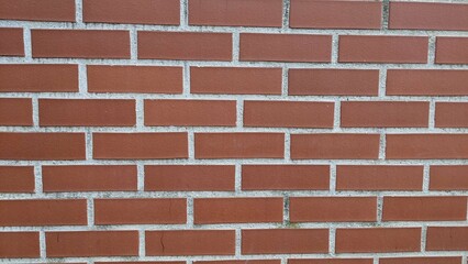Texture of red brick wall