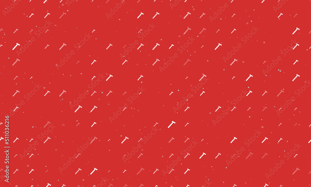 Poster seamless background pattern of evenly spaced white mens razor symbols of different sizes and opacity