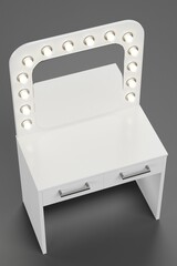 Realistic 3D Render of Makeup Table