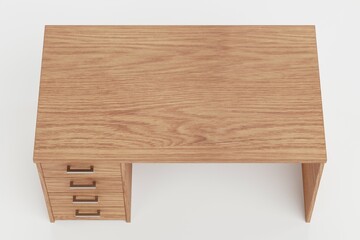 Realistic 3D Render of PC Table