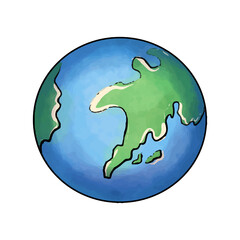 World planet earth ecology icon.