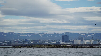 Fototapeta na wymiar Skyline von Reykjavik, Iceland