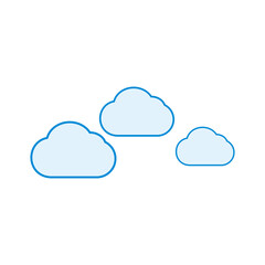 Fototapeta premium cloud icon vector symbol illustration