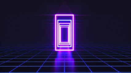 a futuristic technology background (3d rendering)