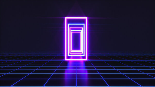 a futuristic technology background (3d rendering)