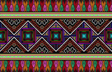 Seamless Decorative Boho Ancient Hand Drawn Ethnic Pattern. ethnic tribal borders,tribal seamless pattern - obrazy, fototapety, plakaty