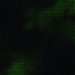 Green dot and black background