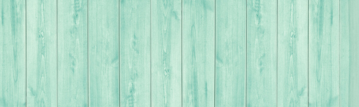 Pale teal old wooden board large texture. Shabby wood wall pastel abstract textured background