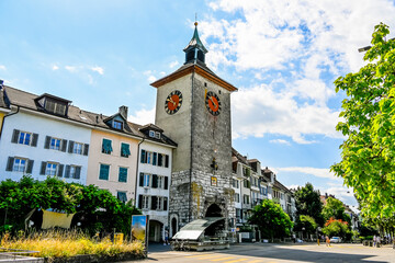 Solothurn, Bieltor, Tor, Festung, Stadt, Altstadt, Amthausplatz, Altstadthäuser, Stadtmauer,...