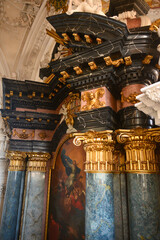 Innenansicht Schönenbergkirche am Schönenberg nahe Ellwangen (Jagst) in Baden-Württemberg