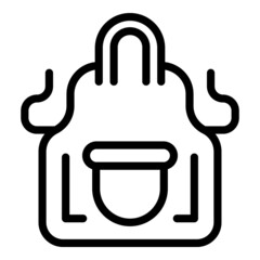 Kitchen apron icon outline vector. Cook food. Home restaurant
