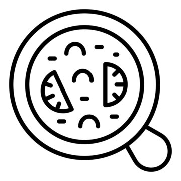 pizza in pan outline clip art preview