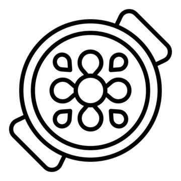 recommend clip art: Spanish paella icon outline vector. Fish cuisine. Tapas lunch