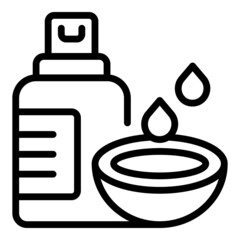 Conditioner soap icon outline vector. Coco cream. Coconut oil
