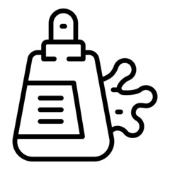 Soap dispenser icon outline vector. Coconut cosmetic. Cream milk