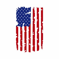 American Flag, US Flag Illustration For T Shirt Design and other Gift.