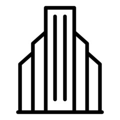 Enterprise business center icon outline vector. Modern city. Store centre