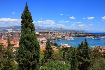 Naklejka premium Split town in Croatia