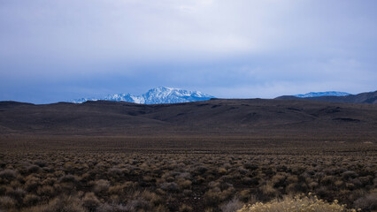 Mountains with snow from southern California